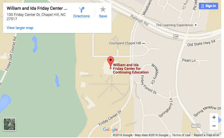 Friday Center location on Google Maps