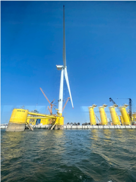 One of the world’s largest offshore wind turbines currently being tested onshore, named the Haliade-X
