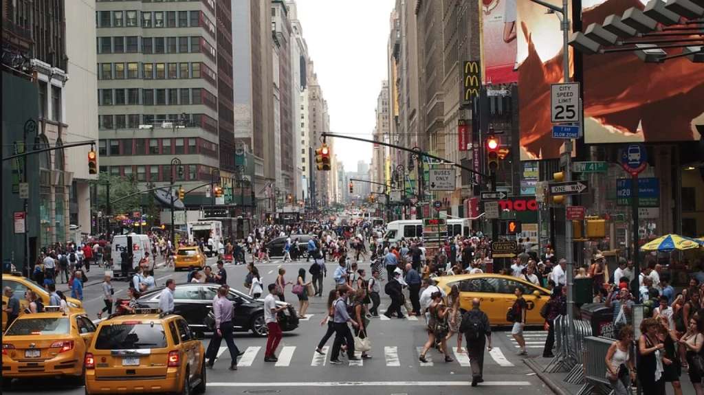 busy nyc street
